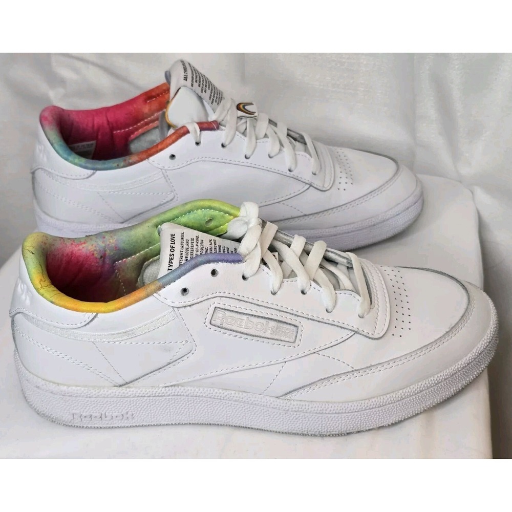 Reebok Classic Pride Shoes US Size 8 Mens "All‎ Types of Love" Tie Dye EU 40.5